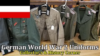 German World War 2 Uniforms Real Repair Reproduction  Collectors amp History Corner [upl. by Dunseath]