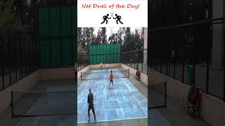 Net Duel of the Day tennis tennisshorts shorts reels tennisreels netplay faceoff [upl. by Iegres183]