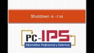 Apagar la pc automáticamente con el comando shutdown [upl. by Oirasor]