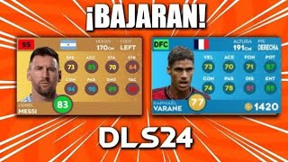 ✅💔TODOS LOS JUGADORES QUE BAJARAN DE MEDIA EN LA PRÓXIMA ACTUALIZACIÓN DE DLS 24 [upl. by Tat200]