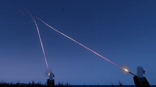 ArmA 3  US CRAM Firing Tracers  US Military Base shot Down Fighter Jet  Phalanx CIWS [upl. by Mercier]