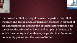 Rybczynski Theorem  International Trade [upl. by Haraz398]