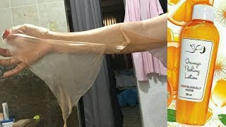 Orange Peeling Lotion Review  How To Use  Before and After [upl. by Etireugram628]