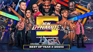 AEW Dynamite 5 Year Anniversary Some of the BEST Dynamite moments from 2023 Year 4 [upl. by Kali61]