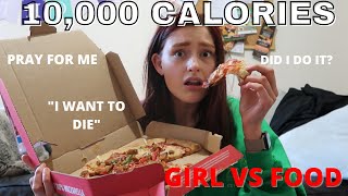 10000 CALORIE CHALLENGE  GIRL VS FOOD  EPIC CHEAT DAY  DID I DO IT  SEND HELP  Ashton Faye [upl. by Subir]