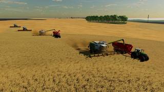 Farming Simulator 22  Landkreis Rostock  08 Ernte Weizen  4x Claas Lexion 2x AnnaburgerULW [upl. by Garratt]