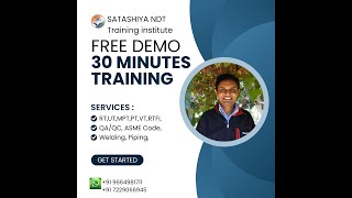 Mansukh Satashiya Expert Trainer ASNT NDT level iii RTUTMPTPTVT 20 Years Refinery 10 Y Training [upl. by Imas]