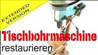 Tischbohrmaschine restaurieren Lematec Krenn Einhell alle gleich zu reparieren [upl. by Eleira815]