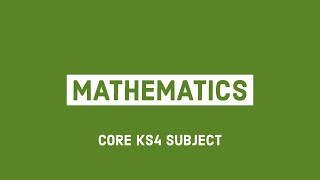 Mathematics  Core KS4 Subject [upl. by Harriet]