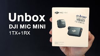 Unbox DJI Mic Mini 1TX1RX Set [upl. by Danais]