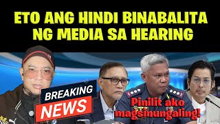 ETO ANG HINDI BINABALITA NG MEDIA SA HEARING [upl. by Trik]