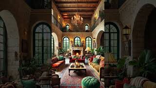 Luxurious Rustic Villa luxuryhomes luxurylifestyle dreamhome mansiontour interiordesign [upl. by Nosrettap293]