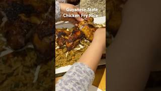 Making Guyanese Style Chicken Fried Rice food cooking [upl. by Beebe]