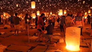 Check out this romantic proposal at the Rise Lantern Festival [upl. by Marius]