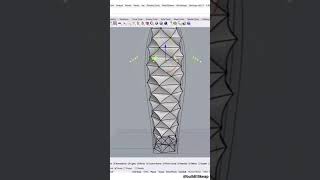 Modeling a Skyscraper in Rhino 3D Architectural Modeling Tutorial  shorts rhino3d architecture [upl. by Aisat]