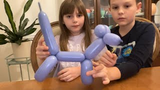 Dog balloon animal tutorial [upl. by Veradi]