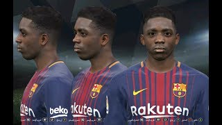 PES 2017 • NEW FACE amp HAIR • Ousmane Dembélé • 2017  2018 • HD [upl. by Nnaasil697]