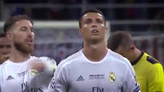 Tension  madness  nerves Ronaldos penalty in the Champions League final with Atletico Madrid [upl. by Arymahs908]