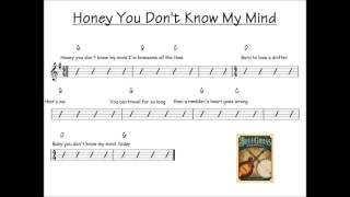 Honey You Dont Know My Mind  bluegrass backing track VERSE [upl. by Cod140]