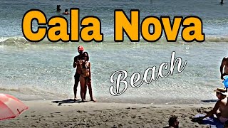 4K CALA NOVA BEACH The Most Beautiful Beach In IBIZASummer Footage  Top Tourist destination [upl. by Essenaj]