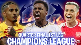 Champions League Quarter Final 1st Leg in a nutshell EXE 😂 [upl. by Whale]