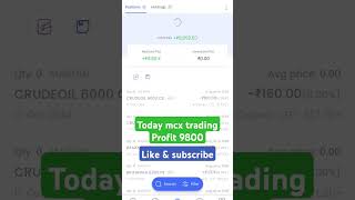 Mcx trading profit 9800 stockmarket trading [upl. by Perrin]