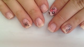 Blümchen Nägel lackieren  Blumen Naildesign selber machen [upl. by Enyad851]