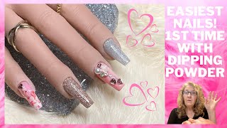 Beetles Dip Powder Nails On Tips  Beginners Nail Design  Friend Mail [upl. by Reed]