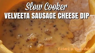 SLOW COOKER VELVEETA SAUSAGE CHEESE DIP [upl. by Accalia887]