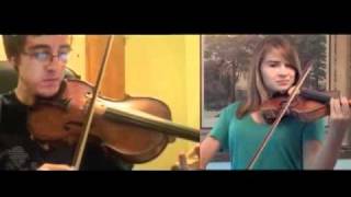 A Whole New World Violin Cover Duet with JTehAnonymous [upl. by Guyer]