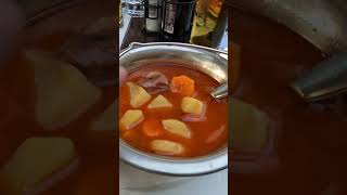 Authentic Hungarian Goulash Gulyás  Travel in 🇭🇺 shorts [upl. by Aeneus]