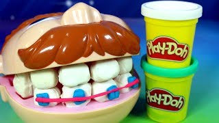 Play Doh • Dentysta • Pacjent u dentysty • bajki dla dzieci [upl. by Bernita]