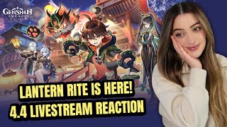 LANTERN RITE IS HERE 44 LIVESTREAM REACTION  Genshin Impact [upl. by Aniham861]