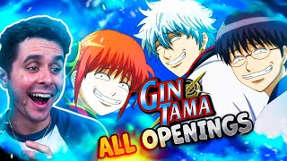 GINTAMA Opening 121 REACTION ALL GINTAMA OPENINGS [upl. by Airotnahs]