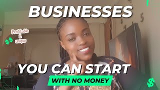 No Money No Problem Start These Businesses Today [upl. by Annaiel]