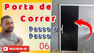 Porta de correr por trás da parede 09 passo a passo [upl. by Norel649]