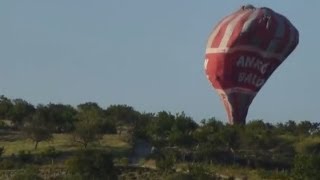 Hot air balloon crashes to the ground in Turkey [upl. by Aisatan]