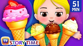 Greedy Little Cussly  Ice Cream and Many Bedtime Stories for Kids in English  ChuChuTV Storytime [upl. by Etnuahc]