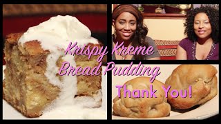 Krispy Kreme Bread PuddingBanana Pudding Pudgies Food Review on Lets Get Greedy 21 [upl. by Lorelei]