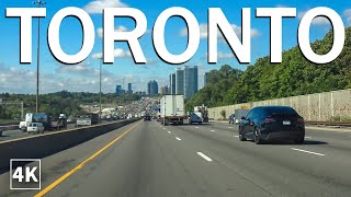 Driving Toronto Downtown To Mississauga 4k Ultra HD [upl. by Suryt]