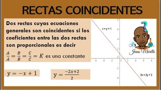 RECTAS COINCIDENTES [upl. by Barby]