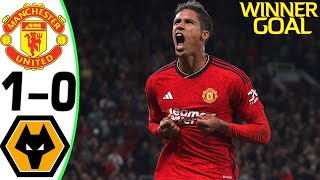 Man Utd vs Wolves 10  Goal and Highlights  2023 💥 VARANE [upl. by Eikkin]