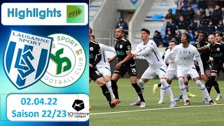 Highlights FC Lausanne  Sport vs Yverdon  Sport FC 02042023 [upl. by Bunow]