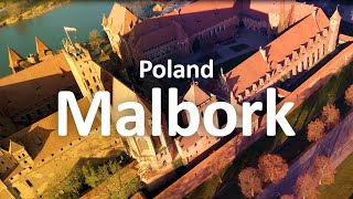 Poland Malbork  drone video 4K [upl. by Onitnatsnoc]