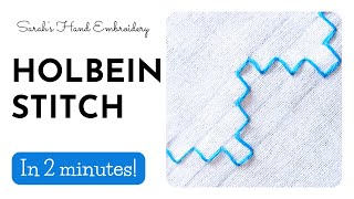 How to do Holbein Stitch [upl. by Anotal]