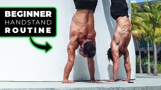 Daily Handstand Routine For Beginners 2024 Follow Along [upl. by Auqinom]