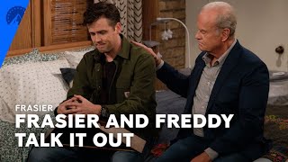 Frasier  Frasier And Freddy Talk It Out S1 E1  Paramount [upl. by Yllah]