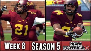 NCAA Football 14 Dynasty Week 8 vs 16 Northwestern Season 5 [upl. by Goles]