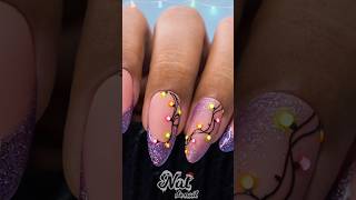 Christmas Lights Nail Art That Looks like Real shorts natdenail christmas nailart [upl. by Jule]