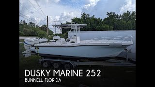 Used 2014 Dusky Marine 252 Open Fisherman for sale in Bunnell Florida [upl. by Enialem]